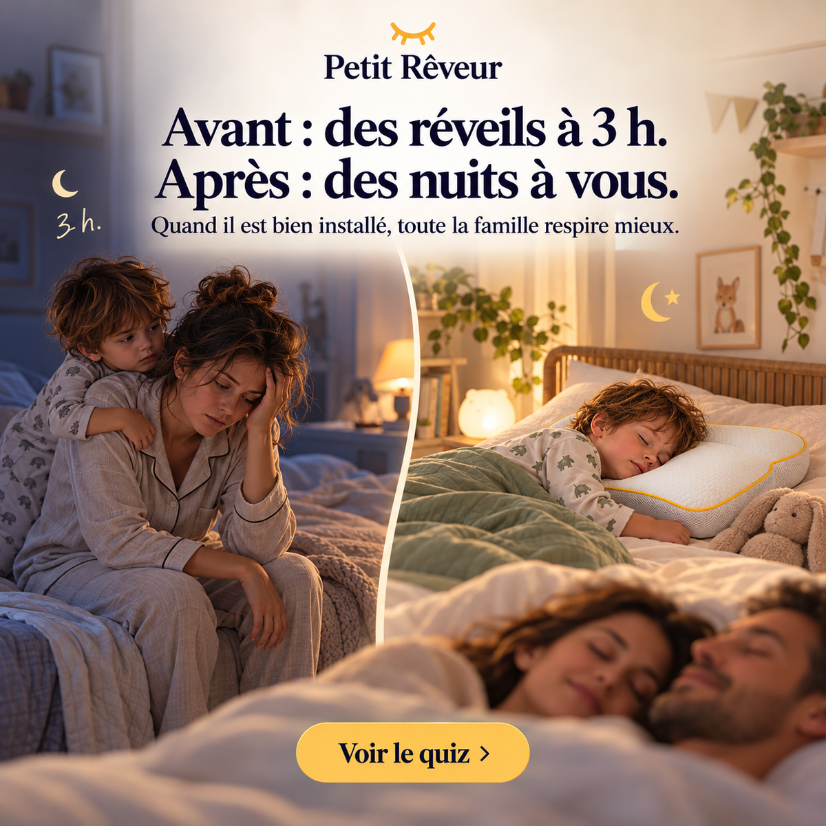 Un oreiller à sa hauteur