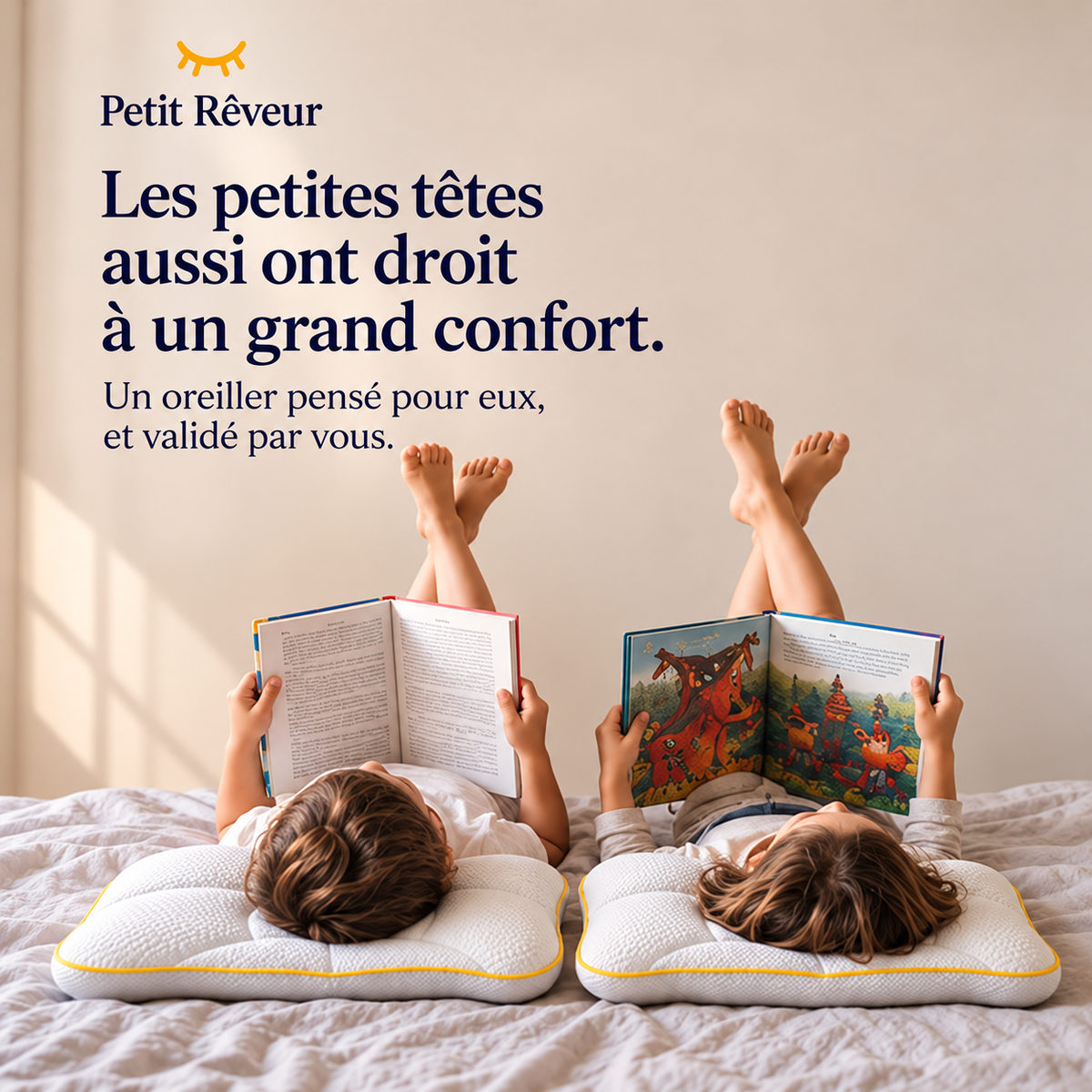 Un oreiller à sa hauteur