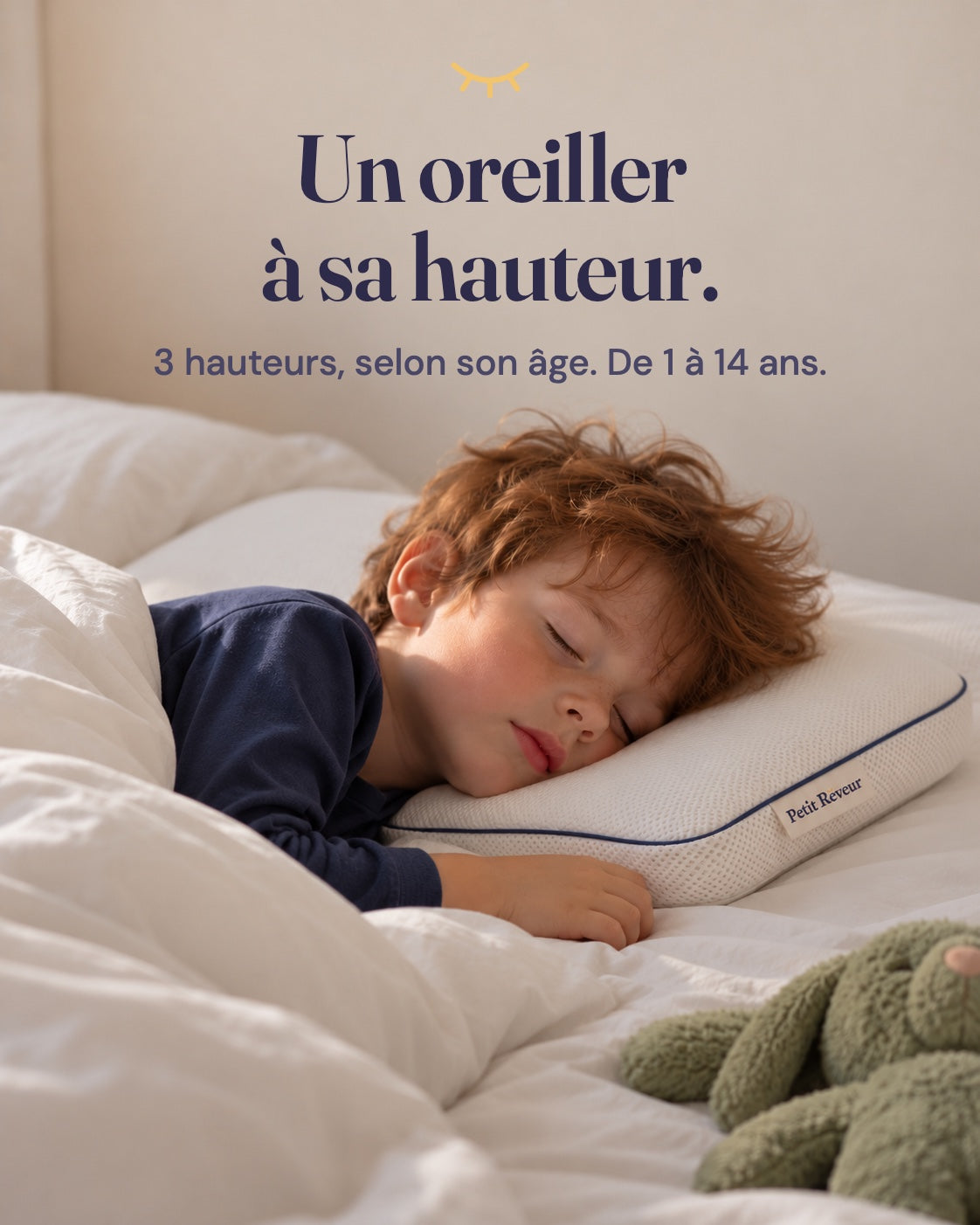 Un oreiller à sa hauteur